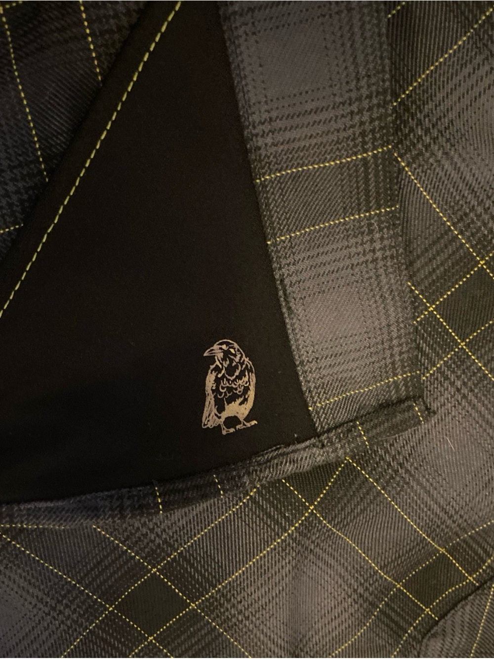 Dixxon Mens Flannel The Raven Pearl Snap Long Sleeve Shirt Sz L Black Button Up - Picture 8 of 13